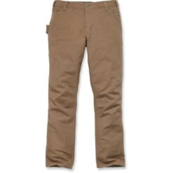 Carhartt Mens Stretch Duck Dungaree Rugged Chino Trousers -Men's Clothing Sales Store 103339 211 02