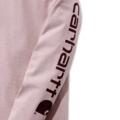 Carhartt Womens Workwear Logo Long Sleeve Cotton T Shirt Tee -Men's Clothing Sales Store 103401 p01 03