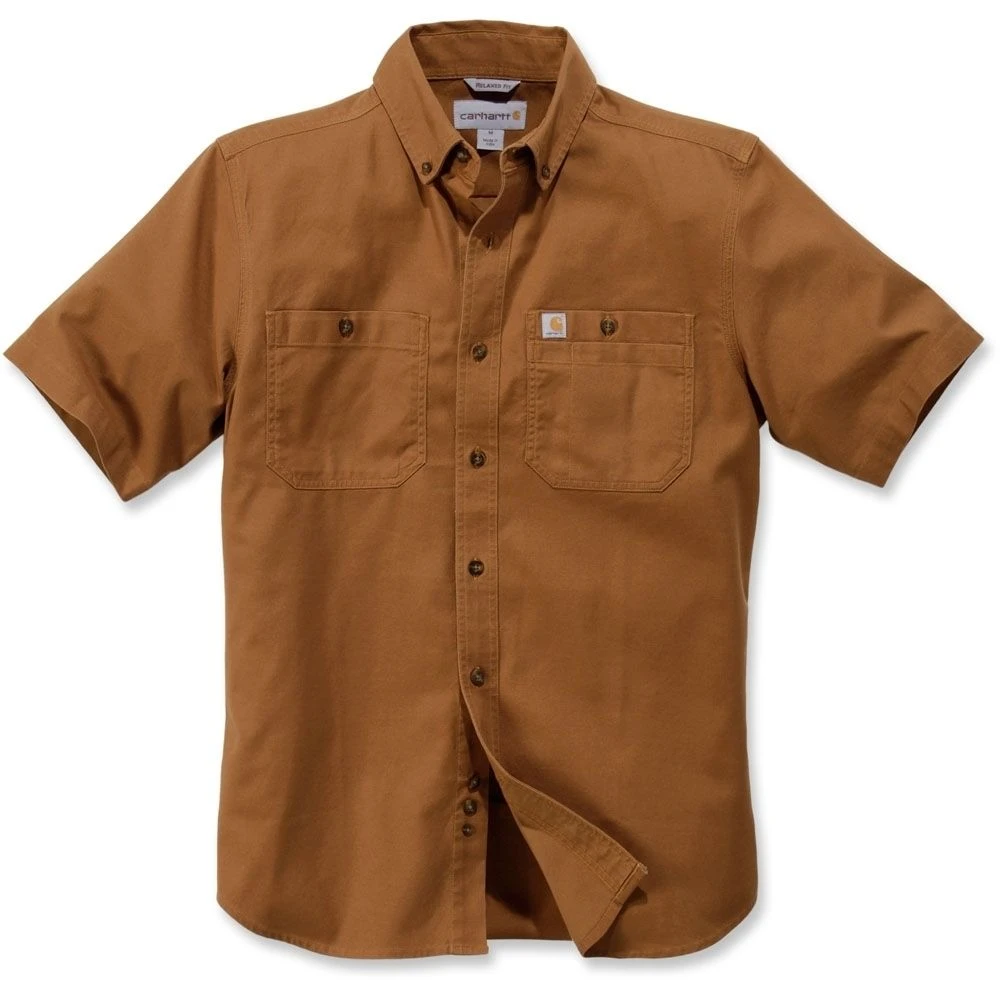 Carhartt Mens Rugged Flex Rigby Solid Short Sleeve Shirt 1 Carhartt Mens Rugged Flex Rigby Solid Short Sleeve Shirt