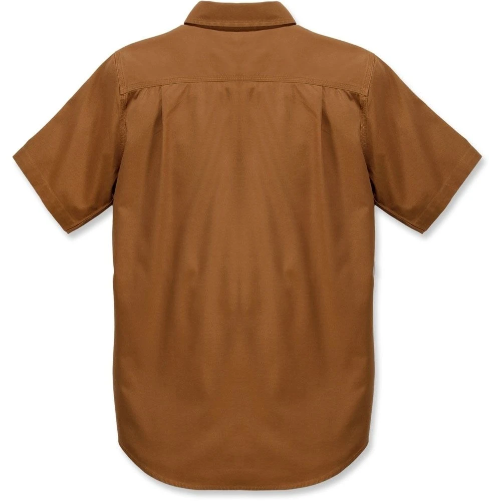 Carhartt Mens Rugged Flex Rigby Solid Short Sleeve Shirt 2 Carhartt Mens Rugged Flex Rigby Solid Short Sleeve Shirt - Image 2