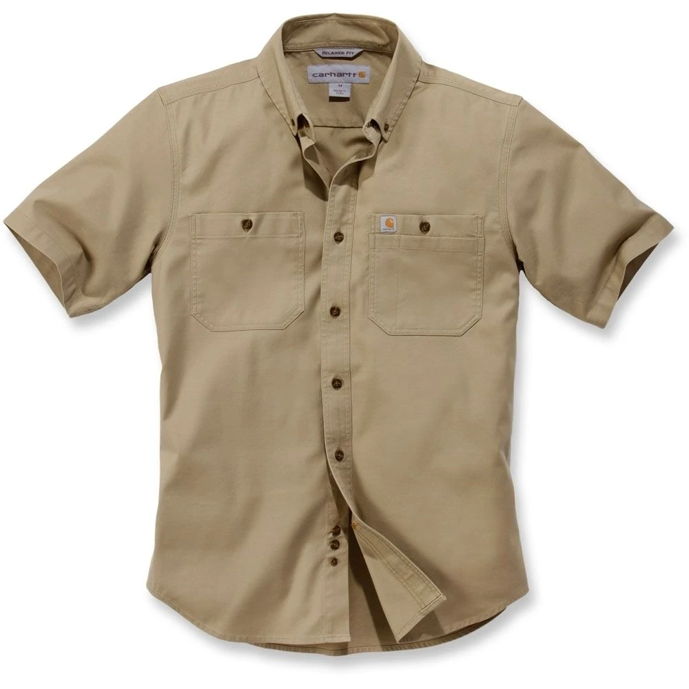 Carhartt Mens Rugged Flex Rigby Solid Short Sleeve Shirt 3 Carhartt Mens Rugged Flex Rigby Solid Short Sleeve Shirt - Image 3