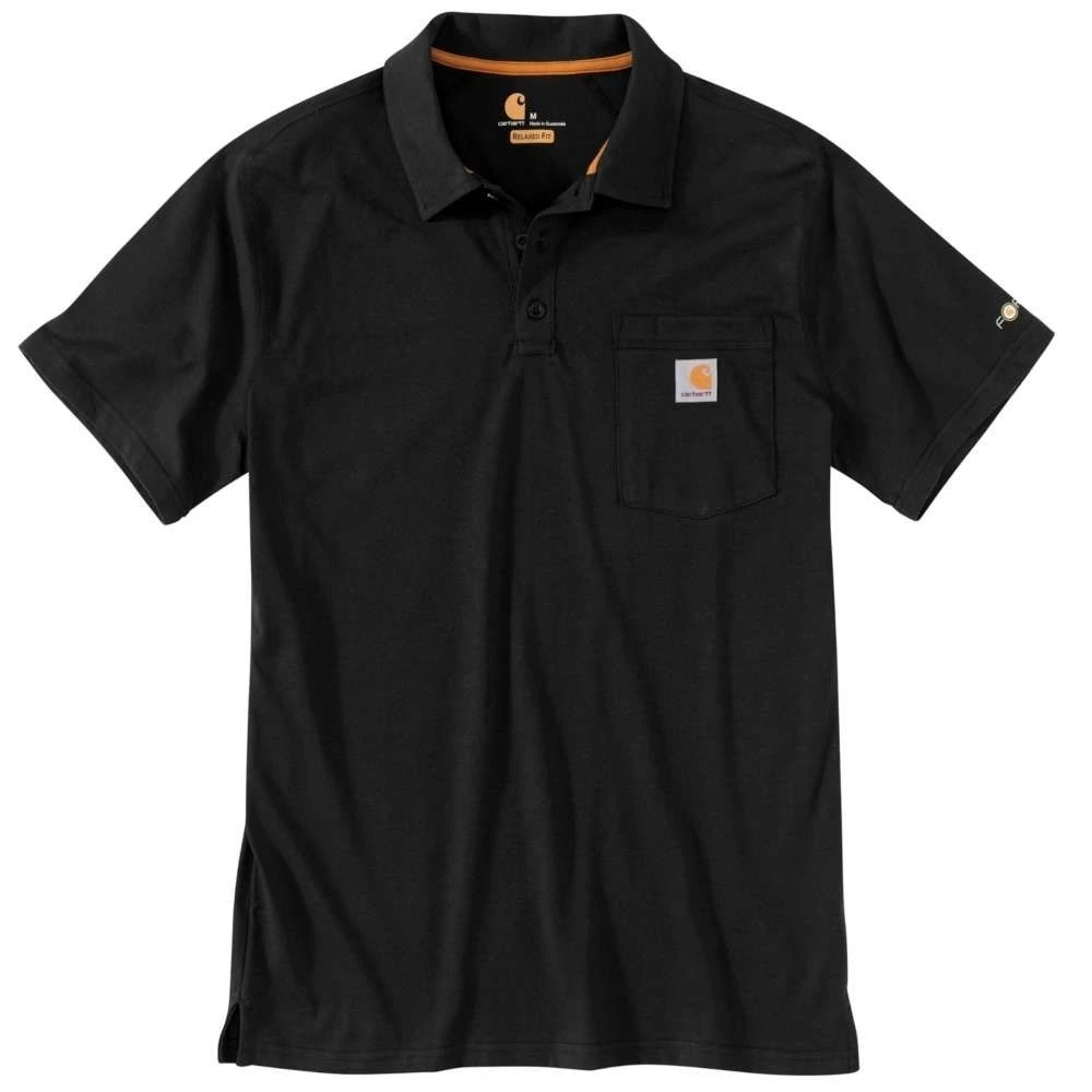Carhartt Mens Force Cotton Delmont Pocket Polo T Shirt Tee 1 Carhartt Mens Force Cotton Delmont Pocket Polo T Shirt Tee