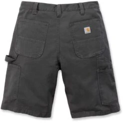 Carhartt Mens Rugged Flex Rigby Cotton Dungaree Work Shorts -Men's Clothing Sales Store 103652 029 03