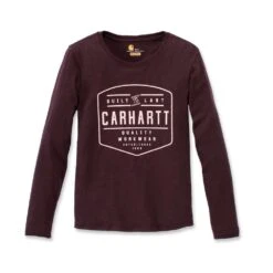 Carhartt Womens Graphic Long Sleeve Cotton T Shirt Tee