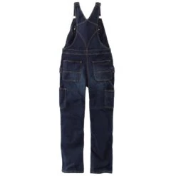 Carhartt Womens Denim Stretch Double Front Bib Overall -Men's Clothing Sales Store 104044 464 06