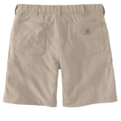 Carhartt Mens Ripstop Lightweight Relaxed Fit Work Shorts -Men's Clothing Sales Store 104198 tan 05