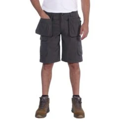 Carhartt Mens Steel Relaxed Fit Multipocket Cargo Shorts