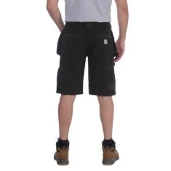 Carhartt Mens Steel Relaxed Fit Multipocket Cargo Shorts -Men's Clothing Sales Store 104201 blk 02