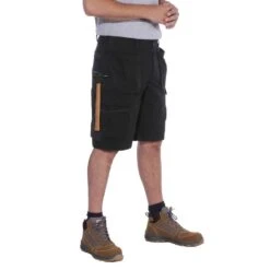 Carhartt Mens Steel Relaxed Fit Multipocket Cargo Shorts -Men's Clothing Sales Store 104201 blk 04