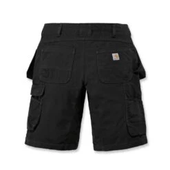 Carhartt Mens Steel Relaxed Fit Multipocket Cargo Shorts -Men's Clothing Sales Store 104201 blk 06