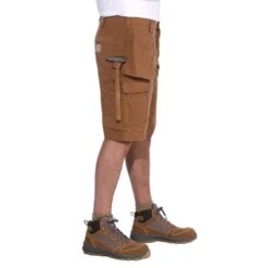 Carhartt Mens Steel Relaxed Fit Multipocket Cargo Shorts -Men's Clothing Sales Store 104201 brn 04