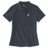 Carhartt Womens Short Sleeve Workwear Casual Polo Shirt -Men's Clothing Sales Store 104229 nvy 01