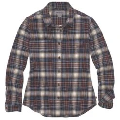 Carhartt Womens Hamilton Plaid Flannel Casual Work Shirt