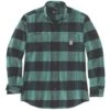 Carhartt Mens Midweight Flannel Long Sleeve Plaid Shirt -Men's Clothing Sales Store 105432 l04 01