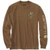 Carhartt Mens Camo Logo Graphic Long Sleeve T Shirt -Men's Clothing Sales Store 105485 b00 01