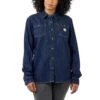 Carhartt Womens Midweight Denim Relaxed Long Sleeve Shirt 9 Carhartt Womens Midweight Denim Relaxed Long Sleeve Shirt -Men's Clothing Sales Store 105492 h85 01