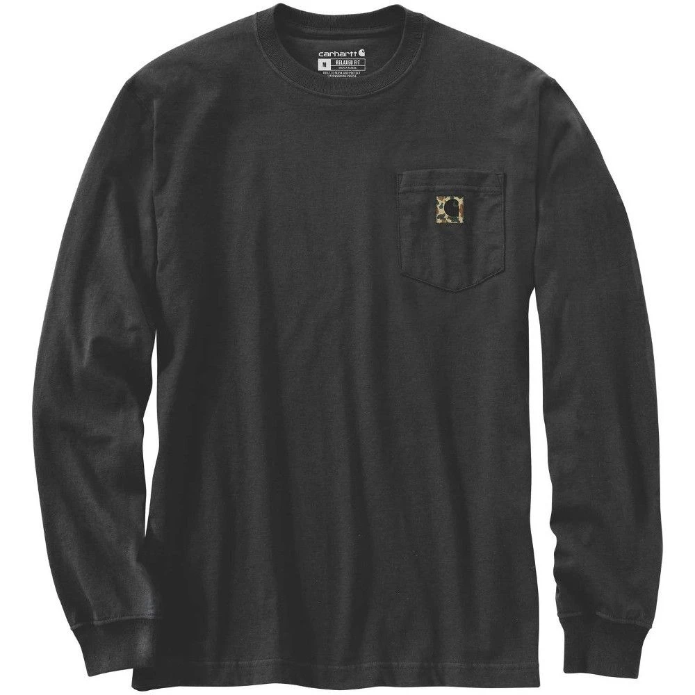 Carhartt Mens Pocket Camo C Graphic Long Sleeve T Shirt 1 Carhartt Mens Pocket Camo C Graphic Long Sleeve T Shirt