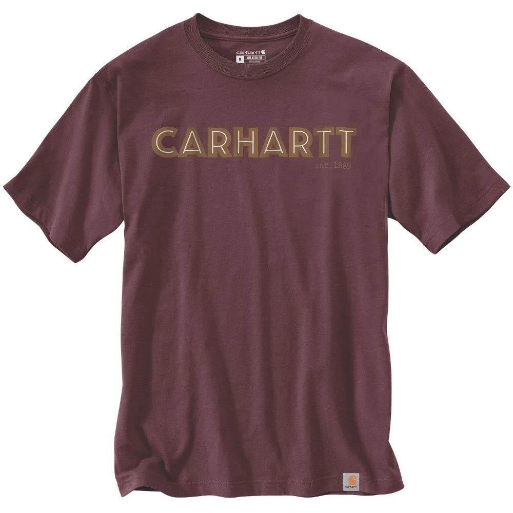 Carhartt Mens Logo Graphic Relaxed Fit Short Sleeve T Shirt 2 Carhartt Mens Logo Graphic Relaxed Fit Short Sleeve T Shirt - Image 2