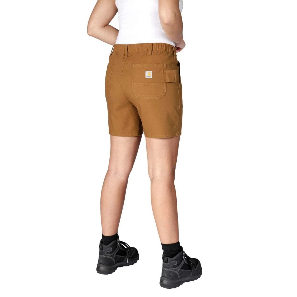 Carhartt Womens Relaxed Fit Canvas Strech Work Shorts 2 Carhartt Womens Relaxed Fit Canvas Strech Work Shorts - Image 2