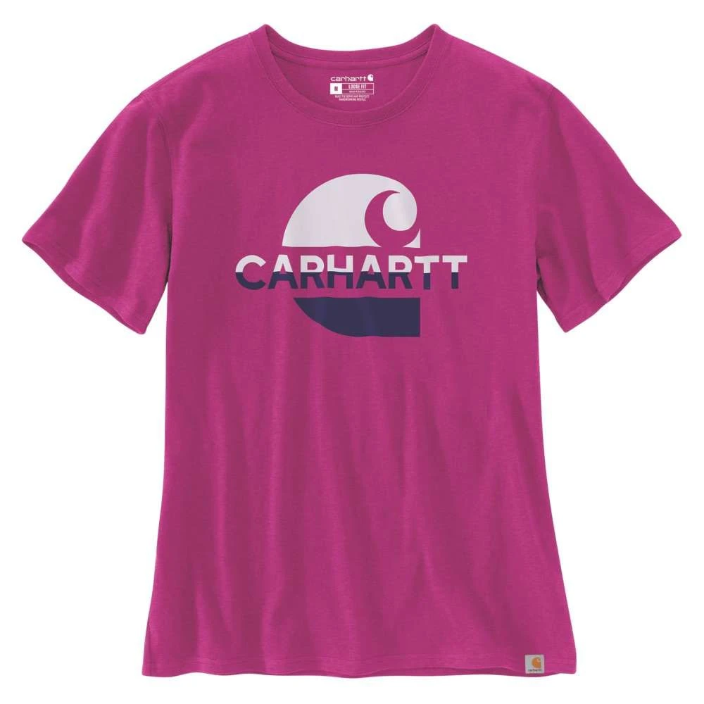 Carhartt Womens Loose Fit Short Sleeve Graphic T-Shirt 1 Carhartt Womens Loose Fit Short Sleeve Graphic T-Shirt