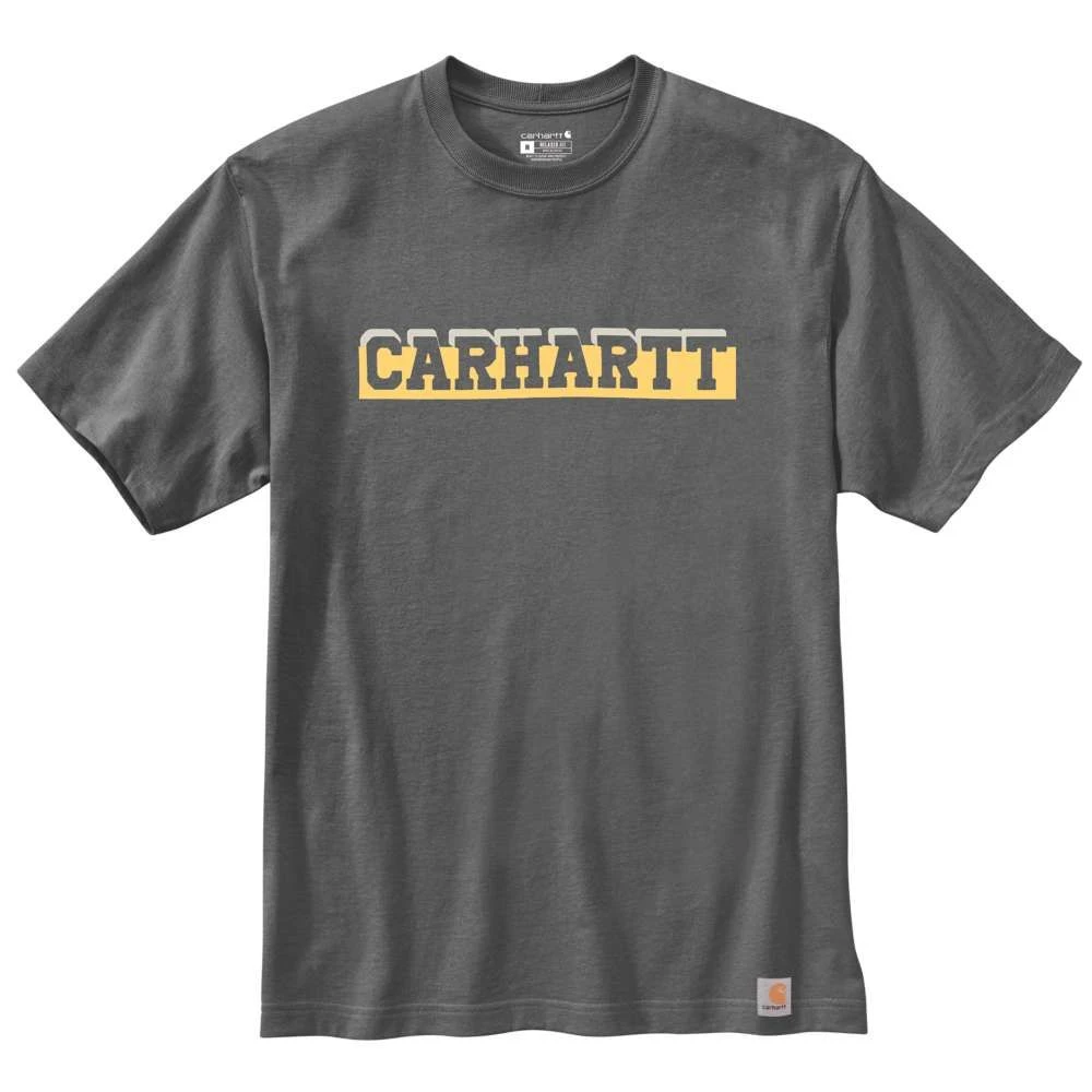Carhartt Mens Relaxed Short Sleeve Logo Graphic T Shirt 1 Carhartt Mens Relaxed Short Sleeve Logo Graphic T Shirt