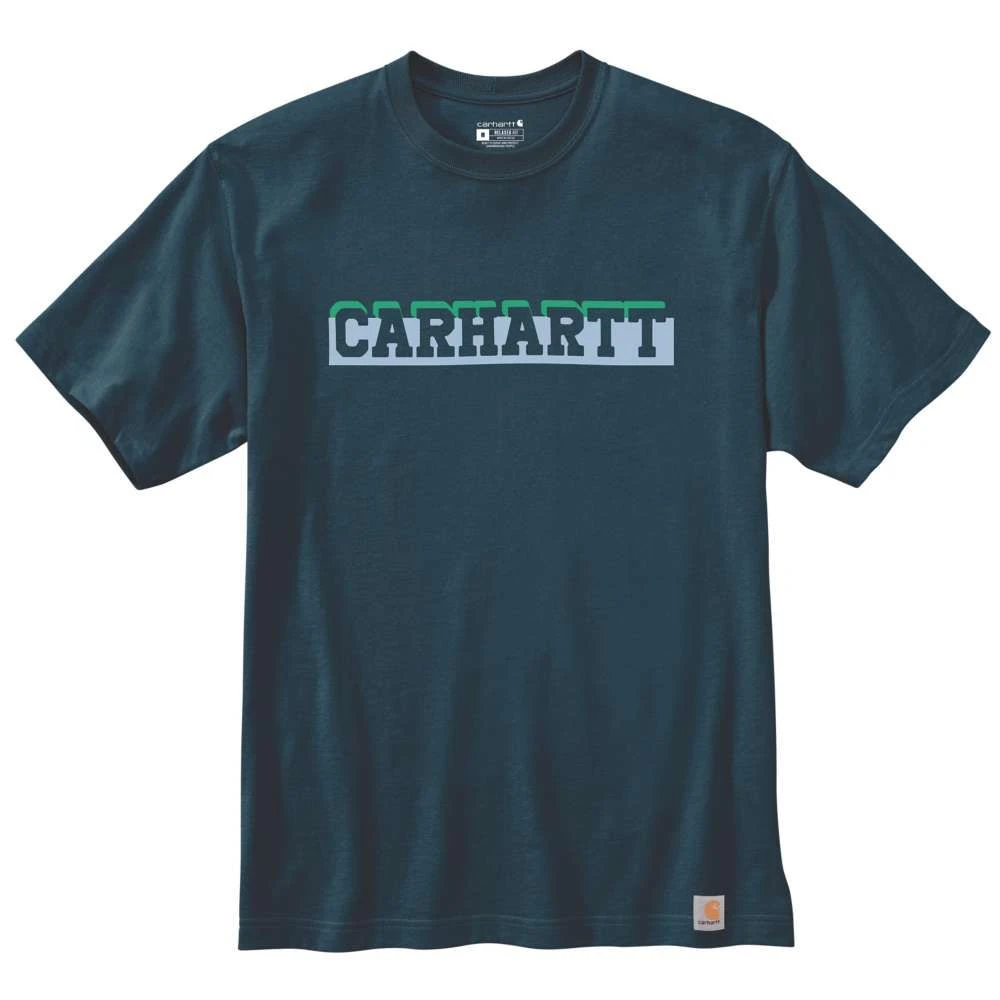 Carhartt Mens Relaxed Short Sleeve Logo Graphic T Shirt 2 Carhartt Mens Relaxed Short Sleeve Logo Graphic T Shirt - Image 2
