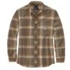 Carhartt Mens Cotton Long Sleeve Plaid Flannel Shirt -Men's Clothing Sales Store 105945 b57 01