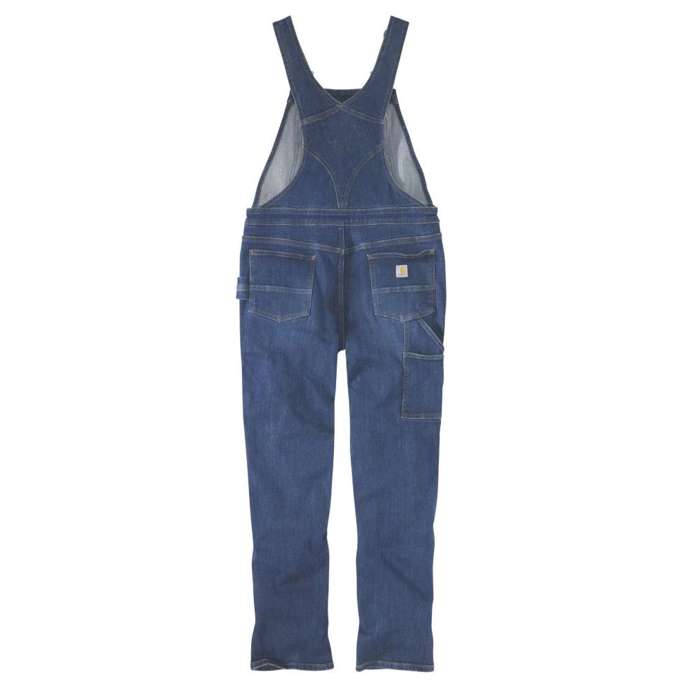 Carhartt Womens Relaxed Fit Multi Pocket Denim Bib Overal 2 Carhartt Womens Relaxed Fit Multi Pocket Denim Bib Overal - Image 2