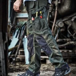 Dickies Mens Eisenhower Polycotton Multipocket Workwear Cargo Trousers -Men's Clothing Sales Store 26800 1