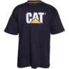 CAT Workwear Mens Classic Trademark Durable Shape Retaining T-Shirt -Men's Clothing Sales Store cat521 black 01