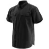 CAT Workwear Mens Button Up Short Sleeve Durable Work Shirt -Men's Clothing Sales Store cat686 black 01