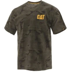 CAT Mens Trademark Breathable Cotton Work T Shirt