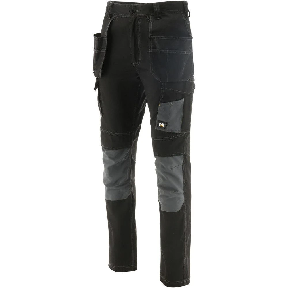 CAT Workwear Mens Essentials Stretch Knee Pocket Trousers 1 CAT Workwear Mens Essentials Stretch Knee Pocket Trousers