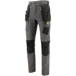 CAT Workwear Mens Stretch Slim Cut Pocket Work Trousers