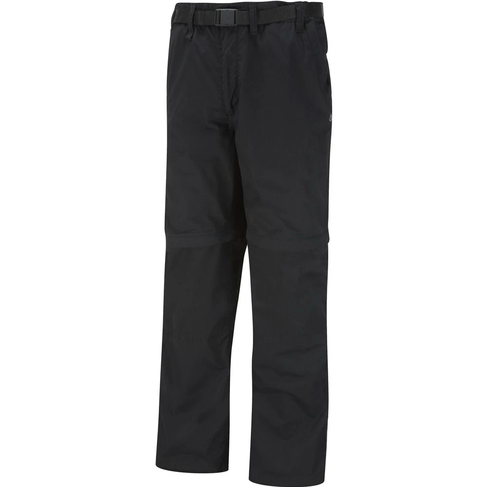 Craghoppers Mens Kiwi Convertible Walking Trousers Black 2 Craghoppers Mens Kiwi Convertible Walking Trousers Black - Image 2