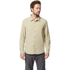 Craghoppers Mens Nosi Life Nuoro Light Long Sleeve Shirt -Men's Clothing Sales Store cms598 39w 01