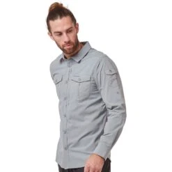 Craghoppers Mens Nosi Life Adventure Long Sleeve Shirt -Men's Clothing Sales Store cms605 2am 01 1