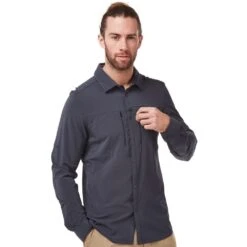 Craghoppers Mens NosiLife Pro Wicking Long Sleeve Shirt -Men's Clothing Sales Store cms621 j78 01