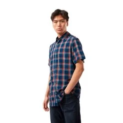 Craghoppers Mens Rafie Short Sleeved Lightweight Check Shirt