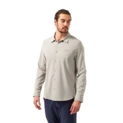 Craghoppers Mens NosiLife Hedley Long Sleeve Walking Shirt