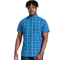 Craghoppers Mens Menlo Short Sleeve Walking Shirt -Men's Clothing Sales Store cms673 w6l 01