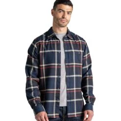 Craghoppers Mens Thornhill Relaxed Fit Long Sleeve Shirt -Men's Clothing Sales Store cms680 j84 01