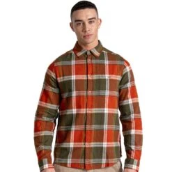 Craghoppers Mens Thornhill Relaxed Fit Long Sleeve Shirt -Men's Clothing Sales Store cms680 q2u 01 1
