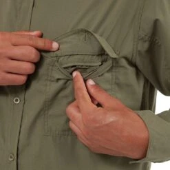 Craghoppers Mens Kiwi Long Sleeve Nosi Defence Shirt -Men's Clothing Sales Store cms700 62a 05