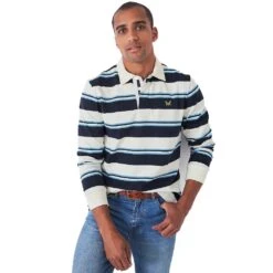 Crew Clothing Mens Yawl Stripe Rugby Top