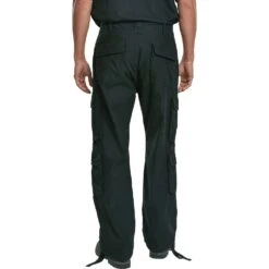Cotton Addict Mens Cotton Pure Vintage Cargo Trousers -Men's Clothing Sales Store ctn176 blac 02