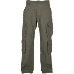 Cotton Addict Mens Cotton Pure Vintage Cargo Trousers -Men's Clothing Sales Store ctn176 oliv 01