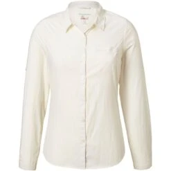 Craghoppers Womens NosiLife Bardo Wicking Long Sleeve Shirt -Men's Clothing Sales Store cws471 33a 03