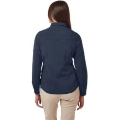 Craghoppers Womens NosiLife Bardo Wicking Long Sleeve Shirt -Men's Clothing Sales Store cws471 7v1 02