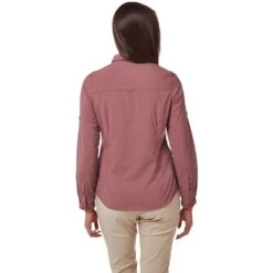 Craghoppers Womens NosiLife Bardo Wicking Long Sleeve Shirt -Men's Clothing Sales Store cws471 hw3 02